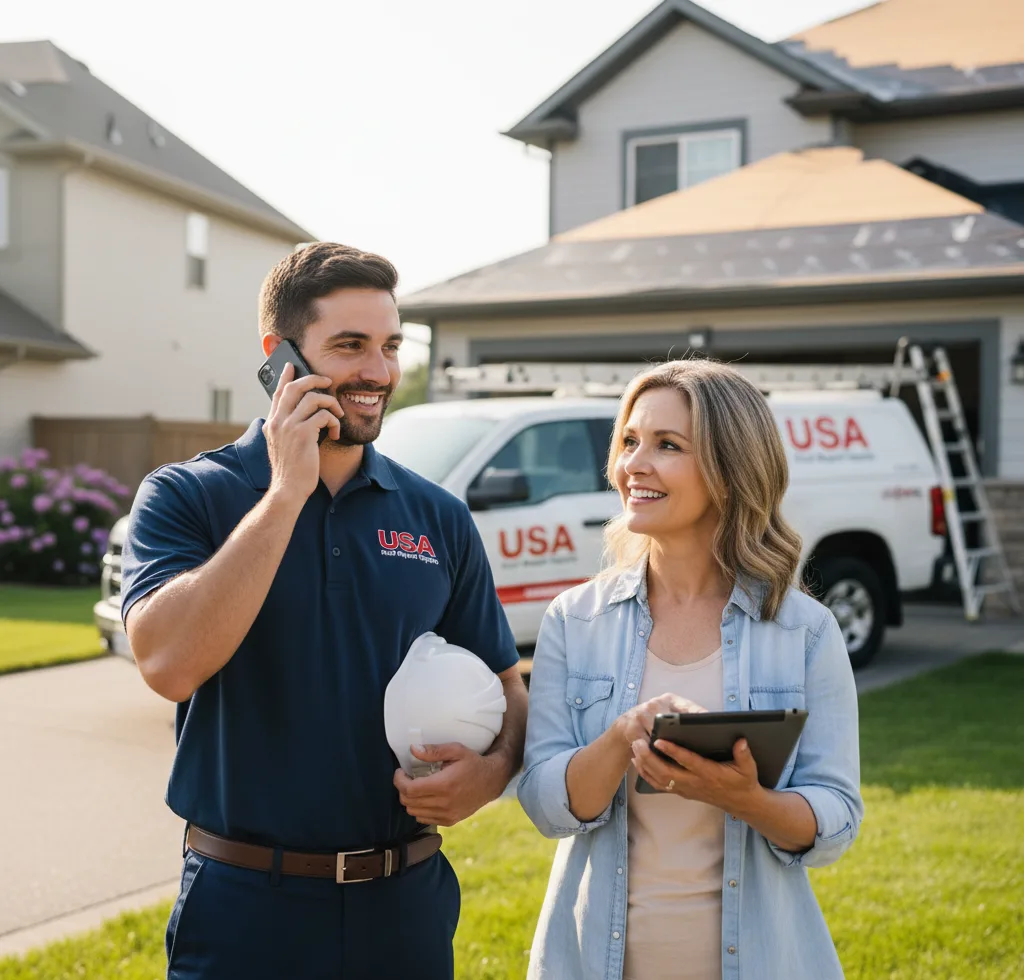 USA Roof Repair Experts customer support in Laneville